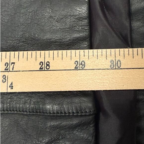 Vintage Fashion Attitudes Oversized Black Leather Jacket Women’s Large - Picture 10 of 10